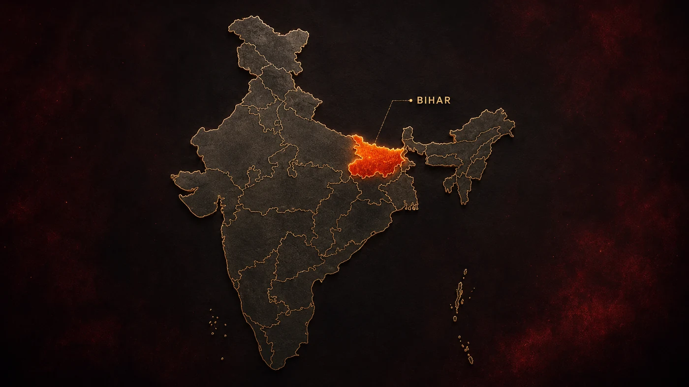 Bihar highlighted on India map for Pop Makhana origin story